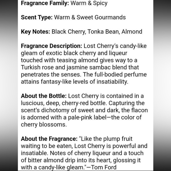 NIB Tom Ford Lost Cherry Scent Travel Spray 2ml - Picture 7 of 7